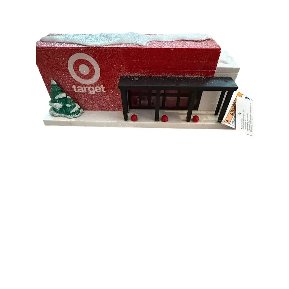 Target Bullseye Playground Light Up Target Store Christmas Figurine NEW 2025